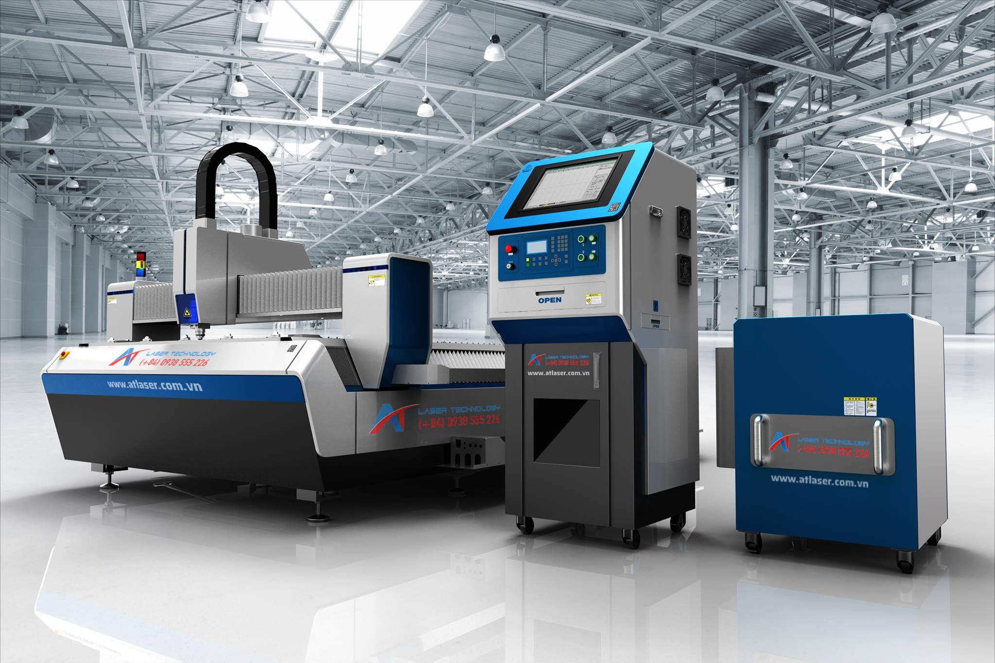 SINGLE TABLE FIBER LASER CUTTING MACHINE (TILTED AXIS)
